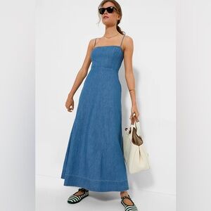 TUCKERNUCK Chambray “Rhea” Maxi Dress, size Small